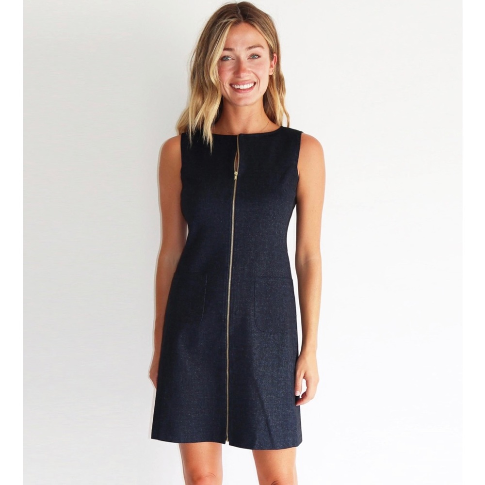 Jude Connally - Becky Dress Denim Navy